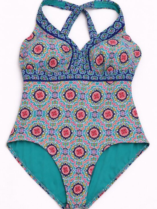 Catalina Other - Catalina One Piece Swimsuit Multicolor Print Size XL (16–18) NWOT
